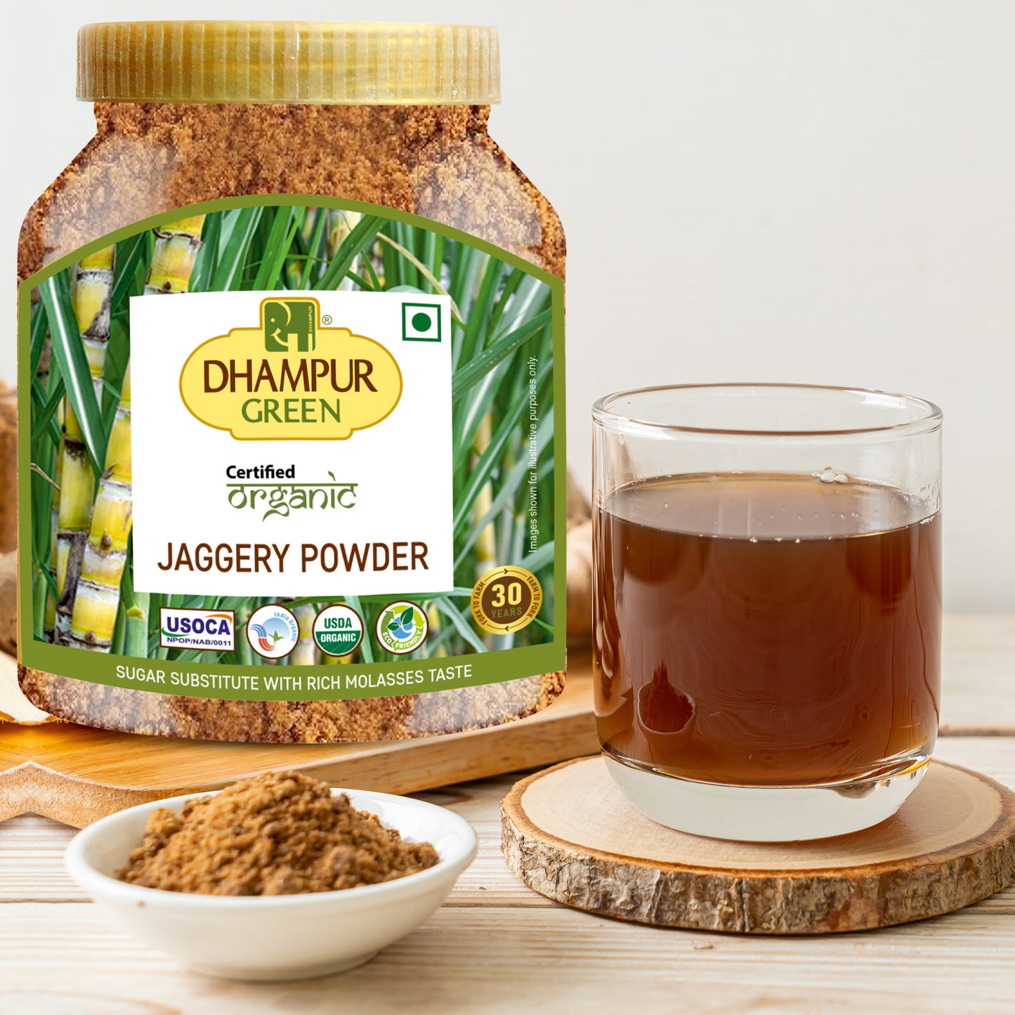 
                  
                    Organic Jaggery Powder (JAR)- 800gm
                  
                