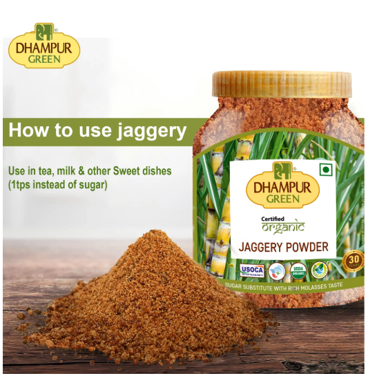 
                  
                    Organic Jaggery Powder (JAR)- 800gm
                  
                